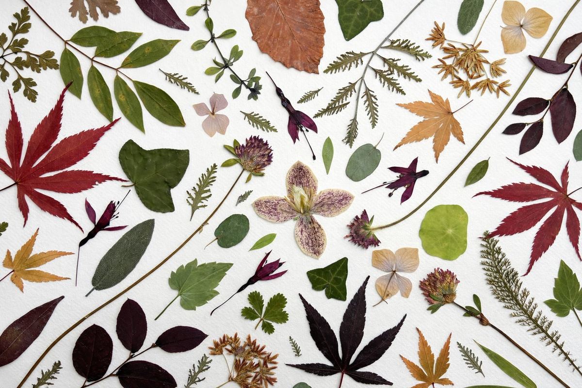 Last Bloom — pressed botanicals by Yanwen Graver
